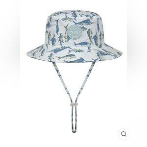 Dozer Adventure Bucket Hat with Fish Print